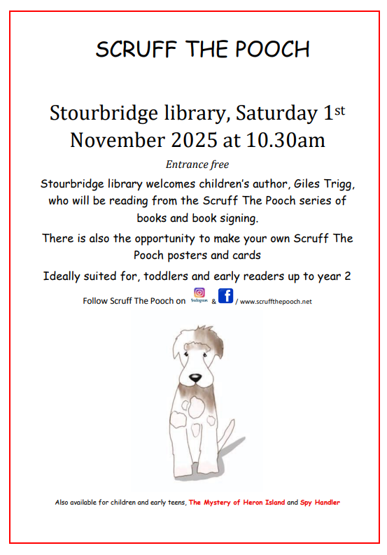 Stourbridge Library - Scruff the Pooch